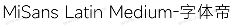 MiSans Latin Medium字体转换